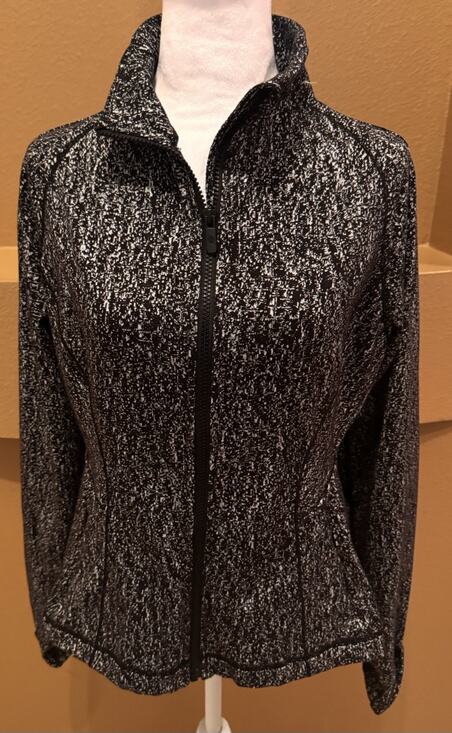 lululemon athletica Jackets & Blazers - Lululemon Define Jacket *Luon Suited Jacquard Black White Size 12